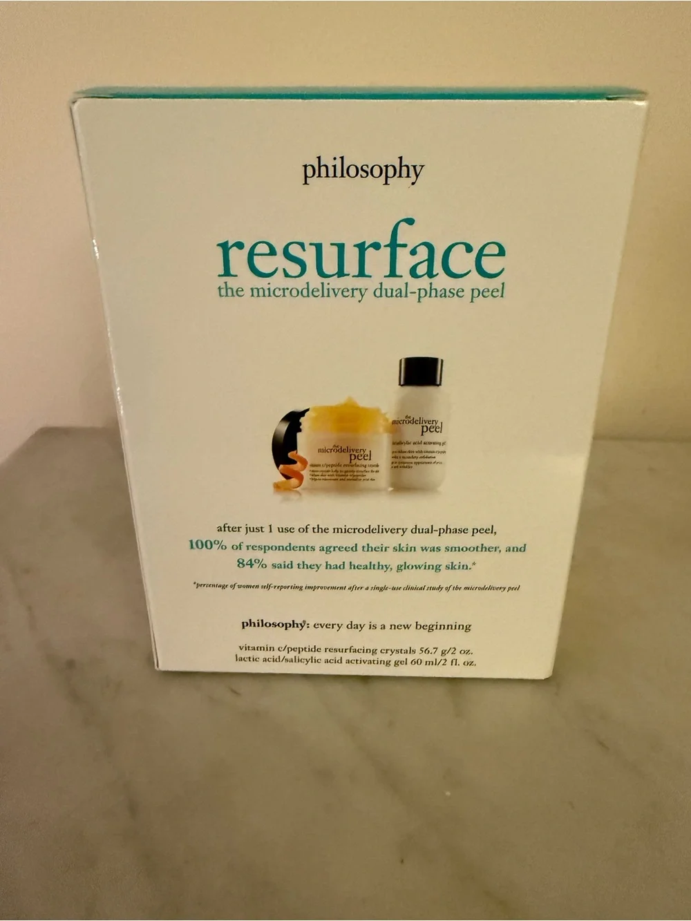 Philosophy RESURFACE Microdelivery Dual-Phase Peel 2oz Kit NEW In Box
